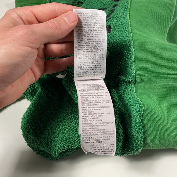 Gucci "Blind For Love" Pullover Terrycloth Hoodie Green Men's size Small - Picture 12 of 16